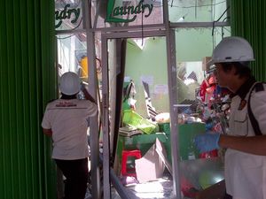 Duar! Ledakan Keras di Ruko Laundry Gemparkan Warga Semarang