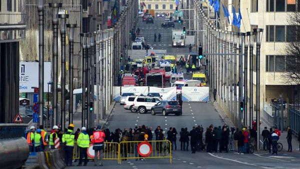 Ledakan Guncang Stasiun Kereta Metro Brussels