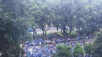 Kominfo Digeruduk Pasukan Biru-biru