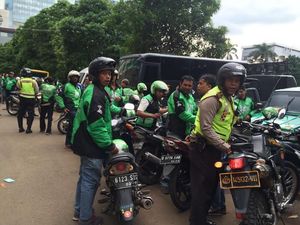 59 Pengemudi Go-Jek Diamankan ke Polda Metro dan Didata