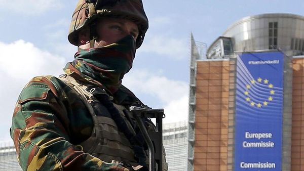 Kantor Komisi Eropa di Brussels Dijaga Ketat