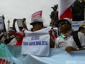 Perwakilan Pendemo Pendamping Dana Desa Diterima Masuk ke Istana