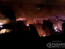 Kebakaran Dekat Tol Ancol, 120 Kontrakan Ludes Dilalap Jago Merah