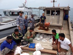 TNI-AL Kepri Gagalkan Upaya Penyelundupan Pasir Timah ke Singapura