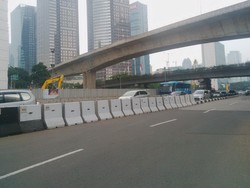Libur Panjang, Jl Sudirman Lengang Dari Kendaraan Bermotor