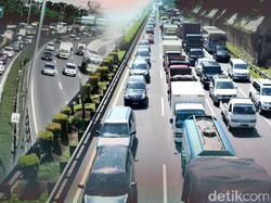 Volume Kendaraan di Tol Cikampek Mulai Meningkat