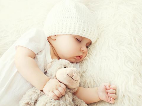 Ilustrasi bayi tidur/
