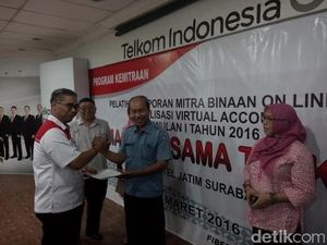 Telkom Gelontorkan Rp 16,1 Miliar ke Pengusaha UMKM Jawa Timur
