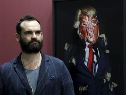 Lukisan Aneh Donald Trump Dipajang di Hong Kong