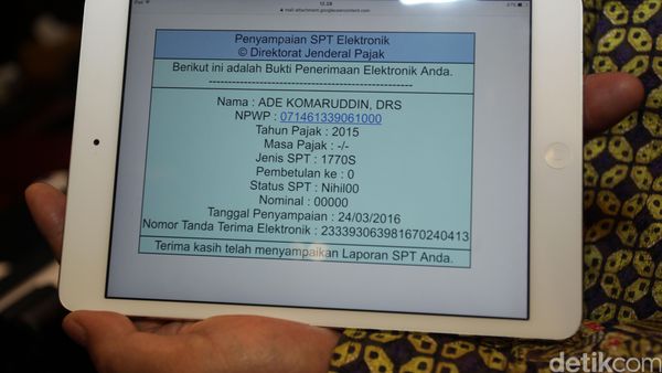 Ketua DPR Laporkan SPT Tahunan