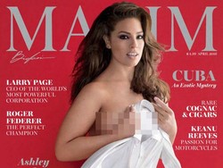 Model Plus Size Ashley Graham Debut Tampil Tanpa Busana di Maxim