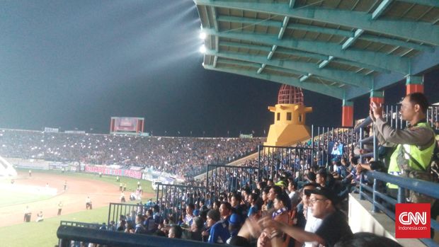 Ilustrasi laga Persib di Stadion Si Jalak Harupat Bandung. (