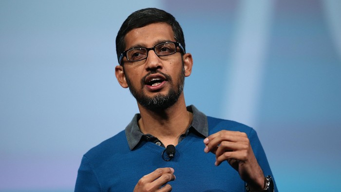 Sundar Pichai, CEO Google. Foto: GettyImages Sundar Pichai, CEO Google. Foto: GettyImages