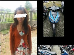 Perempuan Berusia 19 Tahun ini Ditangkap karena Maling Motor