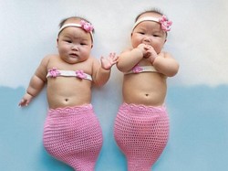 So Cute, Bayi Kembar Identik Asal Singapura Ini Jadi Sensasi di Instagram