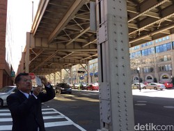 Saat Wapres JK Terpukau Jembatan Rangka Besi di Washington DC