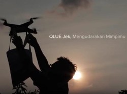 Qlue-Jek, Jasa Kirim Barang Pakai Drone Cuma Lelucon