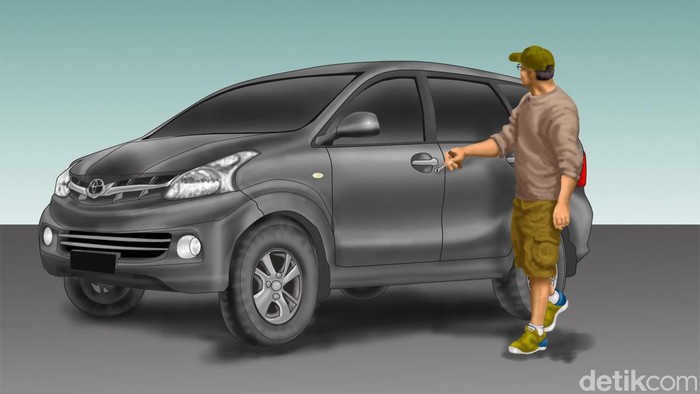 Ilustrasi Pencurian Mobil Ilustrasi Pencurian Mobil