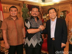 Roadshow Caketum Golkar, Novanto Temui Syahrul Y Limpo di Makassar