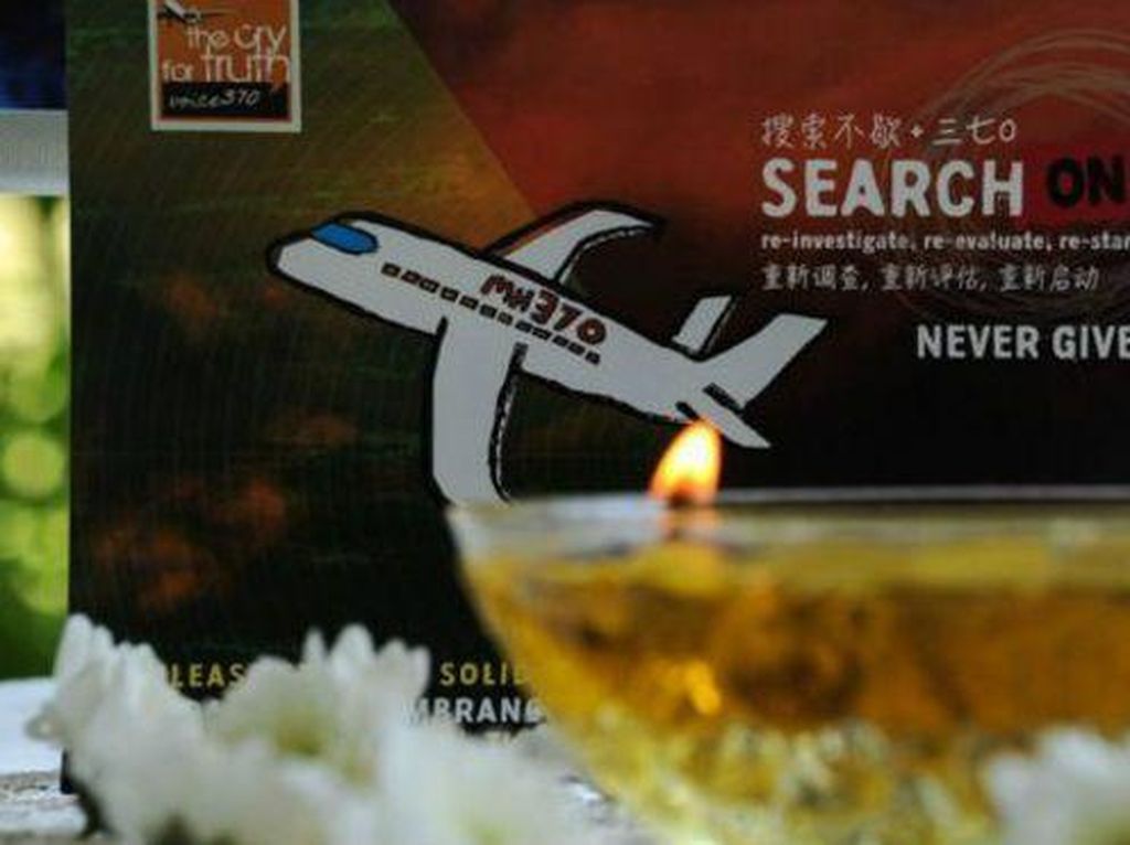 Keluarga Korban Serukan Malaysia Tak Berhenti Mencari MH370