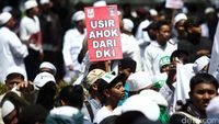 Aksi Demo Soal Ahok di Gedung KPK