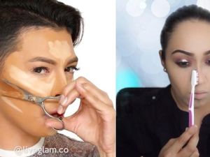 Gunting Hingga Sikat Gigi, 5 Alat Aneh yang Digunakan untuk Contouring Gunting Hingga Sikat Gigi, 5 Alat Aneh yang Digunakan untuk Contouring
