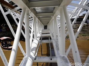 JPO Sungai Ciliwung di Manggarai Segera Rampung