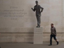 Patung Sastrawan George Orwell Ada di London!