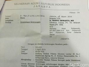Ada Surat Permintaan Keterangan dari Kejagung kepada Wahyu Dewanto
