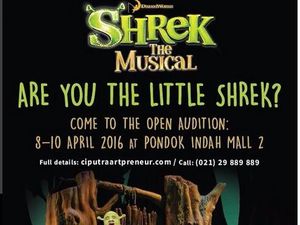 Dicari! Pemeran Shrek Kecil untuk Shrek the Musical Jakarta