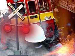 Pria yang Tertabrak KRL di Poltangan Jaksel Tewas Mengenaskan