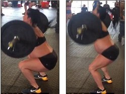 Hamil 34 Minggu, Emily Tetap Angkat Beban 73 Kg dengan Repetisi 55 Kali