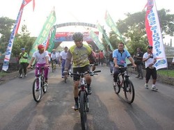 Polri, TNI dan BNN Gowes Bareng Perangi Narkoba