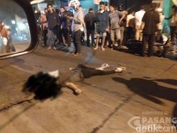 Kecelakaan di Condet, Seorang Wanita Tergeletak di Tengah Jalan