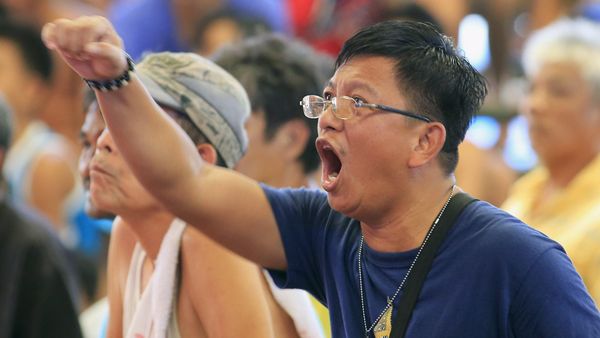 Serunya Warga Filipina Nonton Pertarungan Pacquiao