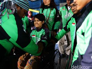 Dijemput Ratusan Driver Go-Jek Usai Amputasi, Wiwin: Terima Kasih Kawan