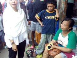 Hasnaeni Wanita Emas Datang ke Lokasi Penggusuran Pasar Ikan Luar Batang