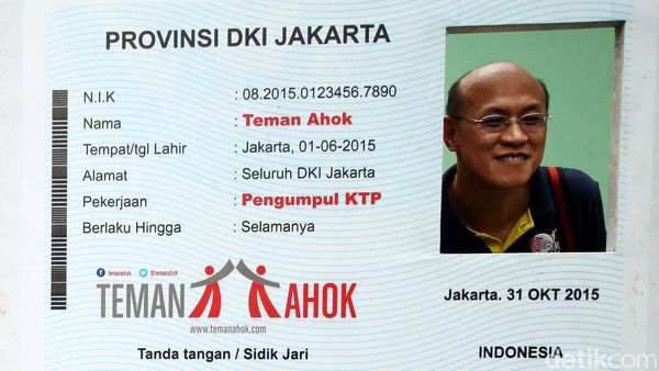 Tembus 532 Ribu KTP, Teman Ahok Gelar Syukuran