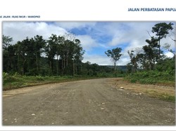 Jalan Perbatasan Papua Hubungkan Bandara Hingga Pelabuhan