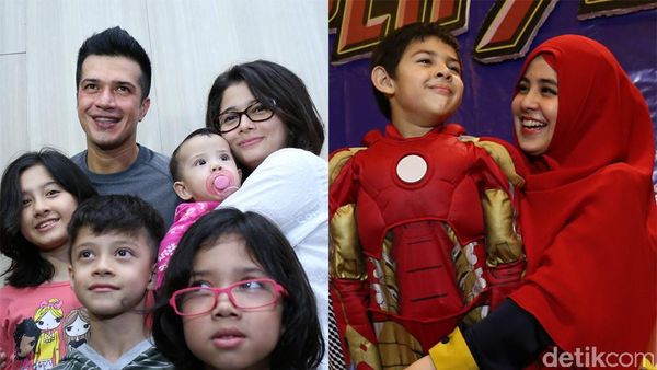 Kebersamaan Primus dan Jihan, Risty dan Rifky Rayakan Ultah Anak