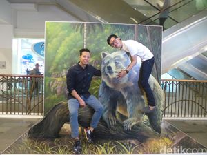 Menikmati 3D Trick Art Kaa dan Baloo The Jungle Book di Mall Jakarta