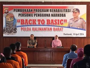 42 Orang Polisi di Kalimantan Barat Jalani Rehab Narkoba