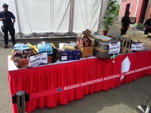 BNN Musnahkan 107 Kg Sabu dan 59 Ribu Pil Ekstasi