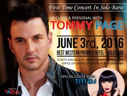 Tommy Page Gelar Konser di Solo dan Jakarta