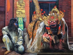 Perupa V.A. Sudiro Usung Sosok Semar di Pameran Samar-samar Semar Sudiro