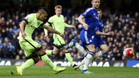 Meski turun dengan kekuatan terbaiknya di Stamford Bridge, Sabtu (16/4/2016) malam WIB Chelsea gagal meredam City dan malah menelan kekalahan telak 0-3. Dylan Martinez/Reuters/detikFoto.