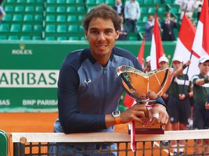 Atasi Monfils, Nadal Raih Gelar Juara Kesembilan di Monte Carlo