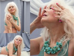 Foto: Aksi Nenek 73 Tahun Saat Pose Pakai Bikini Hingga Lingerie