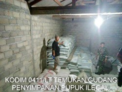 Prajurit TNI di Lampung Ungkap Keberadaan Gudang Pupuk Palsu