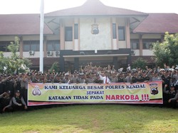 Polisi di Daerah Kendal Bersumpah Anti Narkoba